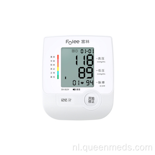 Digitale bloeddrukmeter met groot LCD-scherm